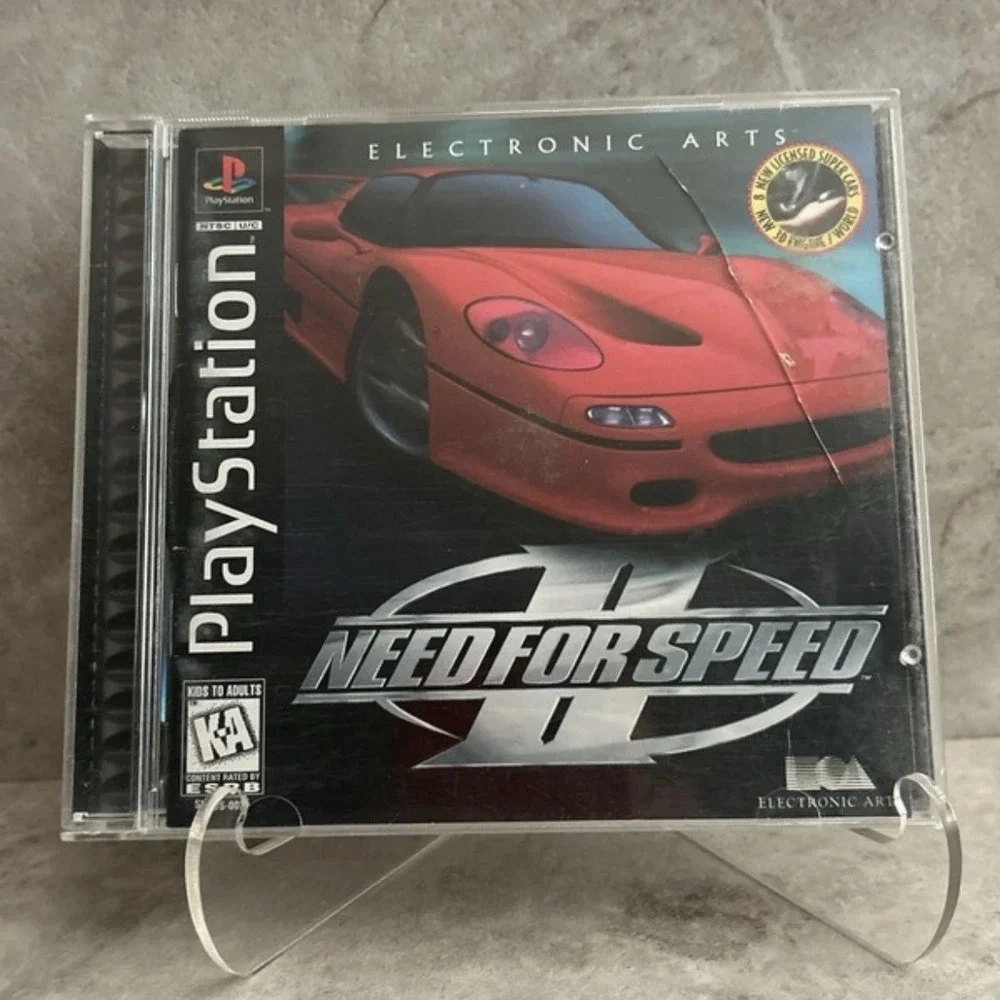 NEED FOR SPEED II; Playstation 1; 1997 Electronic Arts PS1 Black Label CIB